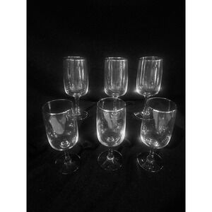 Lenox Desire Platinum Trim Water Goblets Set of 6 Crystal Glassware 7 1/8" Tall
